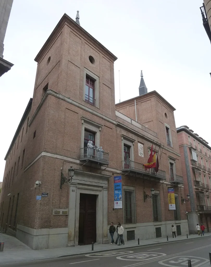 Façade of Palacio de Cañete in Madrid.