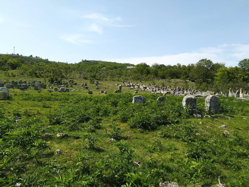 View of the Jewish cemetery in Vadul-Rașcov, Șoldănești District, Moldova.