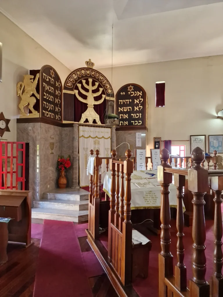 Interior of the Bet Eliahu Synagogue