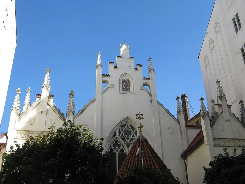 Exterior of the Maisel Synagogue in Prague.