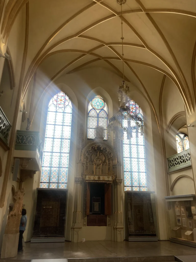 Interior of the Maisel Synagogue in Prague.