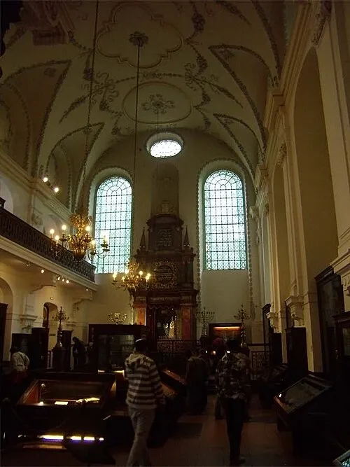 Interior of the Klausen Synagogue in Prague.